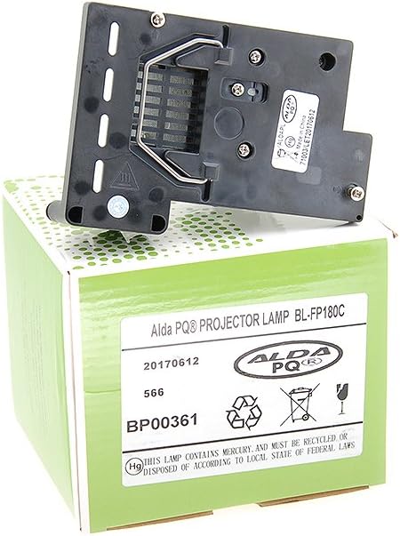 Alda PQ-Premium, Beamerlampe/Ersatzlampe für OPTOMA ES520 Projektoren, Lampe mit Gehäuse