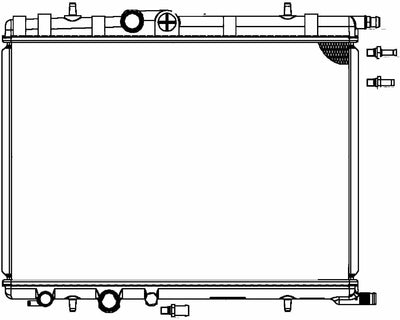 BEHR HELLA SERVICE 8MK 376 718-054 Kühler, Motorkühlung