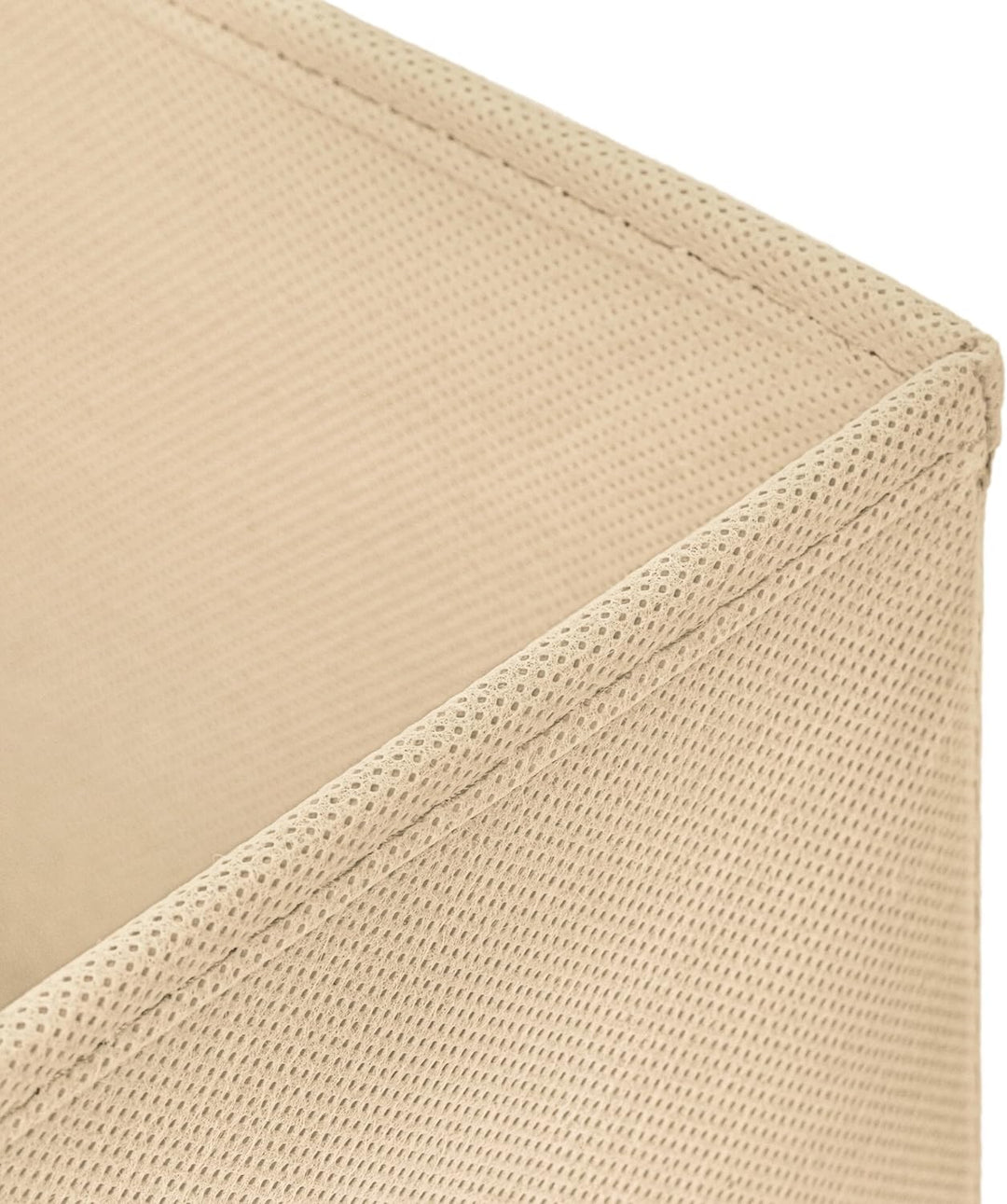 StickandShine 4er Set Creme Faltbox 28 x 28 x 28 cm Aufbewahrungsbox faltbar mit Deckel, Creme