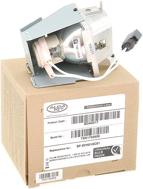 Alda PQ Professionell, Beamerlampe kompatibel mit SP.8VH01GC01 für OPTOMA BR323, BR326, DH1008, DH10