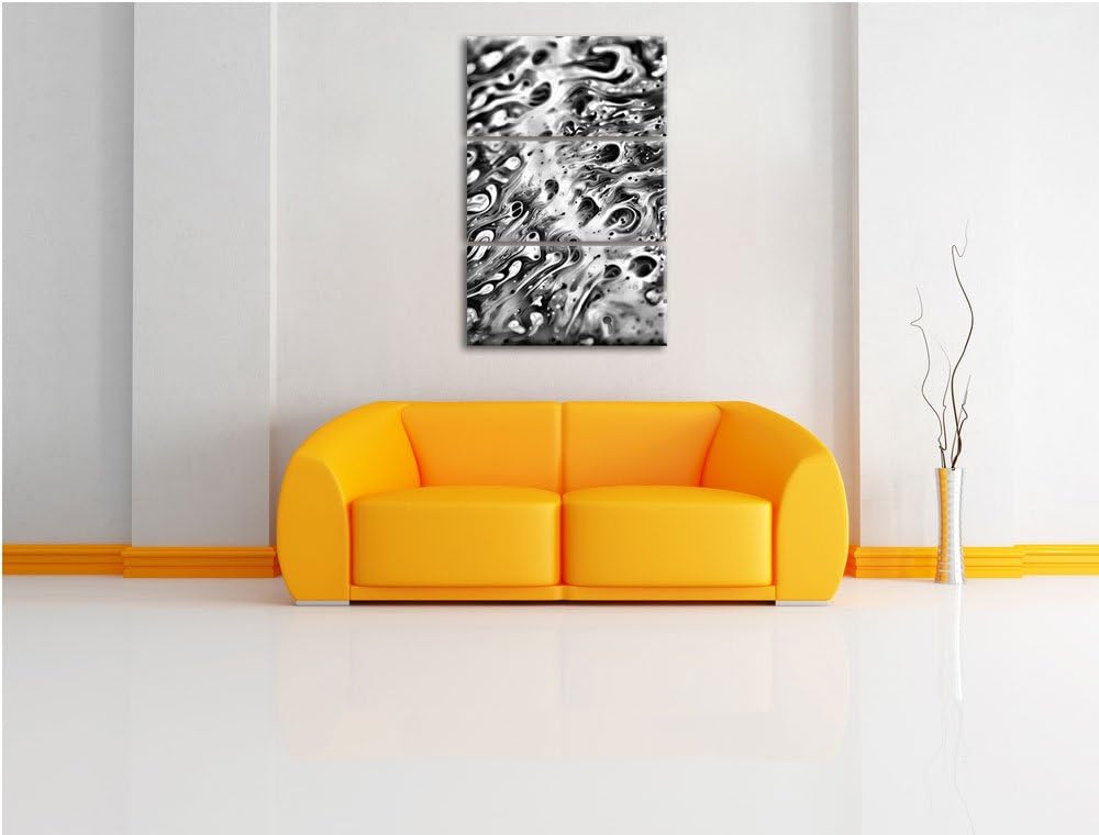 Pixxprint Monocrome, Bunte Farben 3-Teiler Leinwandbild 120x80 Bild auf Leinwand
