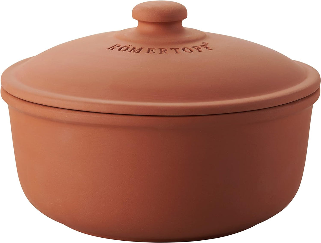 Römertopf Brotbacktopf aus Naurton für ein natürliches Backerlebnis, Brotbackform Ø 23,0cm & Brotbac