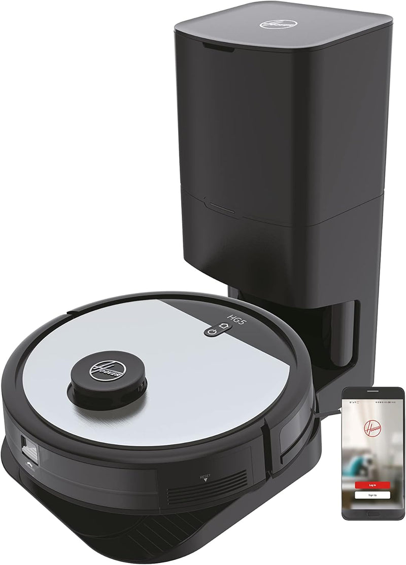 Hoover HG5 Saugroboter mit Absaugstation & App-Steuerung mit Karte und Zeitplan – DRY PRO Roboter St