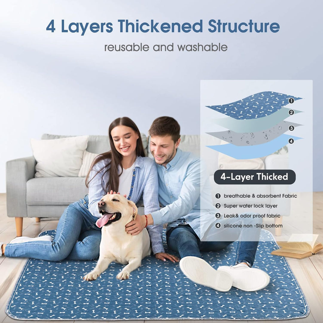 Waschbar Haustier-Urinunterlage, Hygieneunterlagen für Haustier, 90*80cm Wasserdichter Haustier Matt