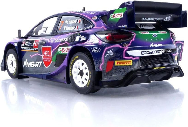 Passend für Ford Puma Rally1 Nº7 Loubet/Landais Rally Akropolis 1:18 IXO Models 18RMC138.22