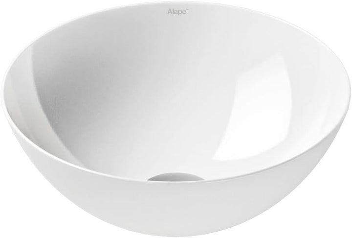 Alape˘ Waschschale, Waschbecken aus glasiertem Stahl in der Oberfläche weiss, rund, Ø 30 cm, Höhe 11