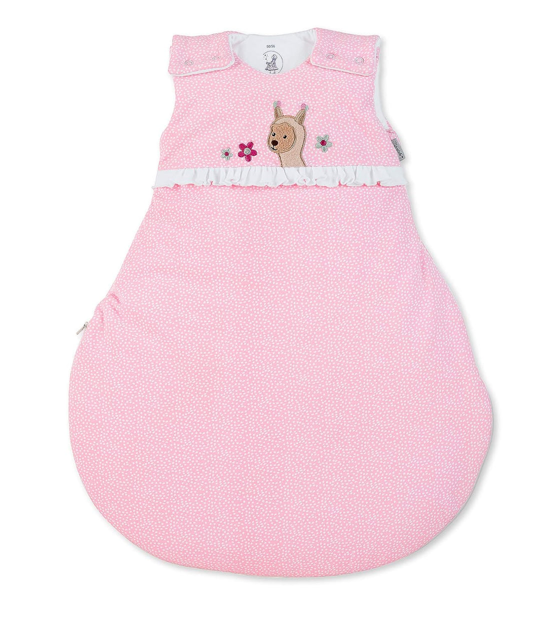 Sterntaler Schlafsack Kuschelzoo für Babys, Reissverschluss und Knöpfe, Grösse: 62/68, Rosa Grösse 6