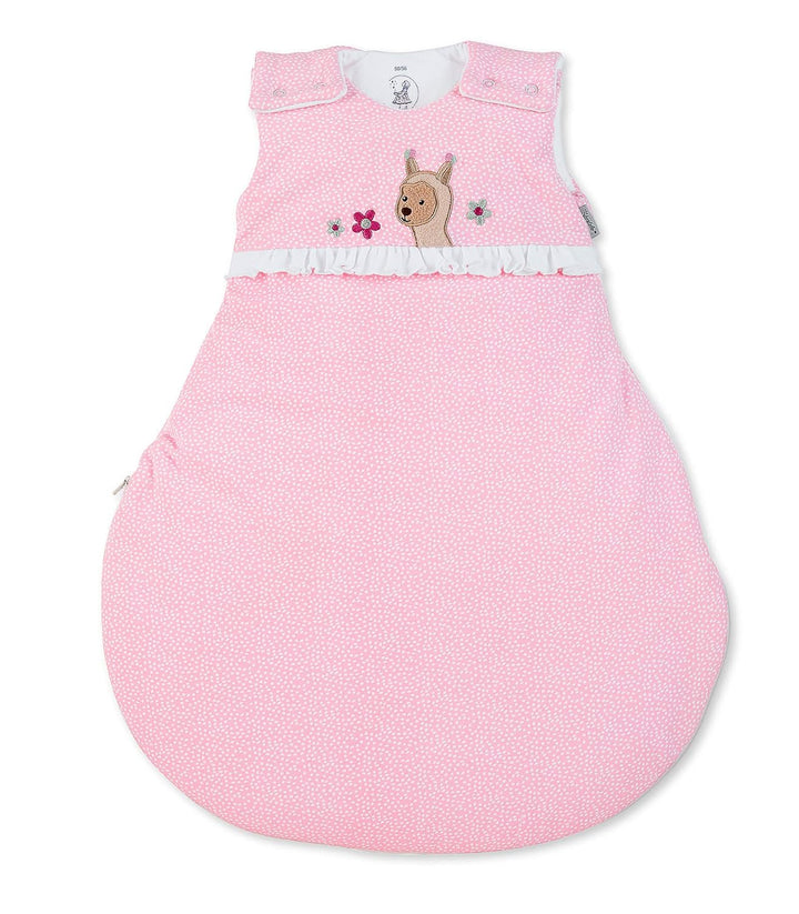 Sterntaler Schlafsack Kuschelzoo für Babys, Reissverschluss und Knöpfe, Grösse: 62/68, Rosa Grösse 6