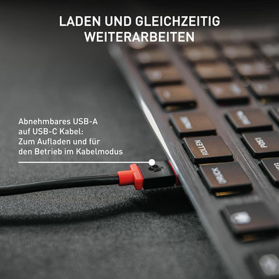 CHERRY KW X ULP, Ultra Flache Mechanische High-End-Tastatur, Französisches Layout (AZERTY), Kabellos