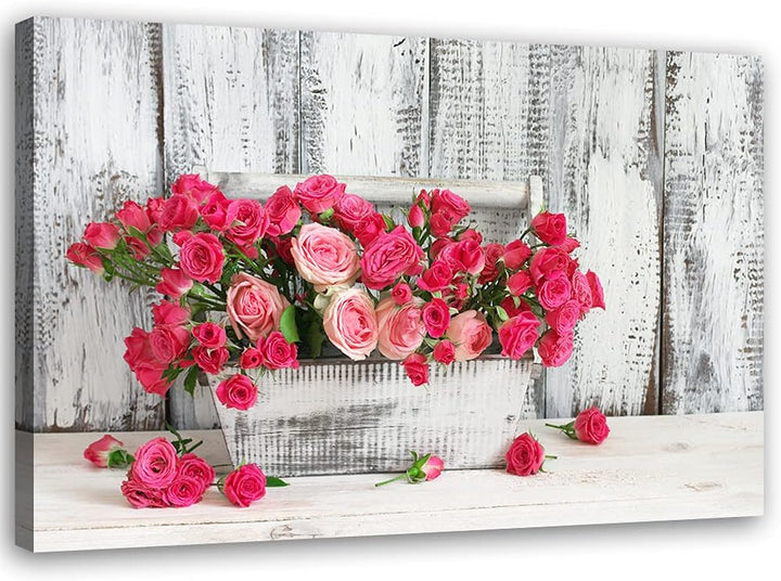 Feeby Vlies Leinwandbild Abstrakte Komposition 80x60 cm Wand Bild Kunstdruck Deko Wohnzimmer Wohnung