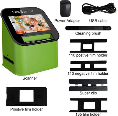 Slide Scanner and 4.3 Inch TFT LCD Display 22MP All-In-1 Film Multiscanner for Film/Slide, Super 8 F