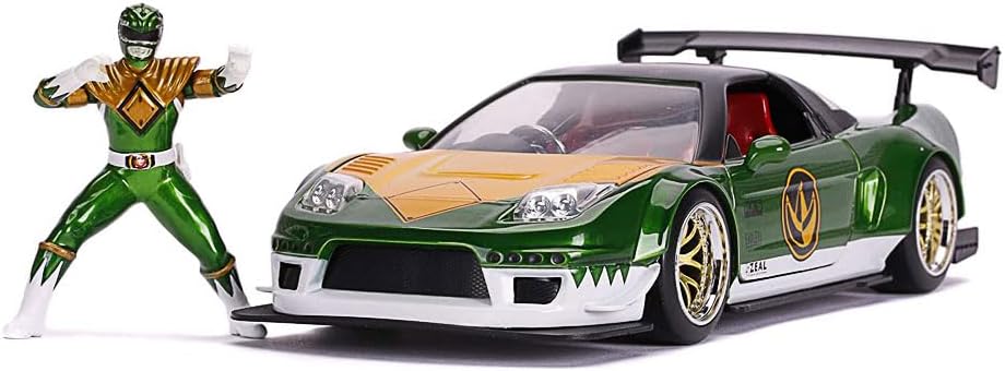 Jada Toys Power Rangers, 2002 Honda NSX Type-R, Spielzeugauto aus Die-cast, Türen zum Öffnen, inkl.