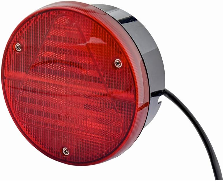 HELLA - Heckleuchte - Glühlampe - 12V - Anbau/geschraubt - Lichtscheibenfarbe: rot - Kabel: 800mm -