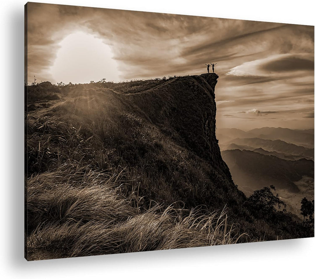 deyoli abenteuerliche Wanderung in der Landschaft Thailands Format: 80x60 als Leinwand, Effekt: Sepi