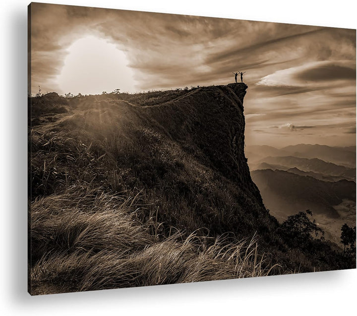 deyoli abenteuerliche Wanderung in der Landschaft Thailands Format: 80x60 als Leinwand, Effekt: Sepi