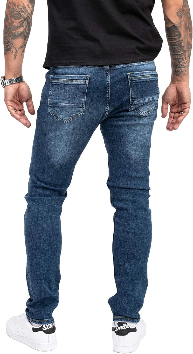 Indumentum Jeans Herren Slim Fit Hose Stretch 29W / 30L Blau - Is-300, 29W / 30L Blau - Is-300
