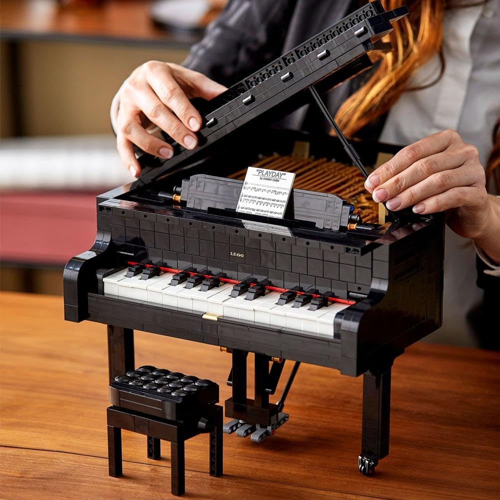 LEGO Ideas Grand Piano 21323 Model Building Kit, Build Your Own Playable Grand Piano, An Exciting DI