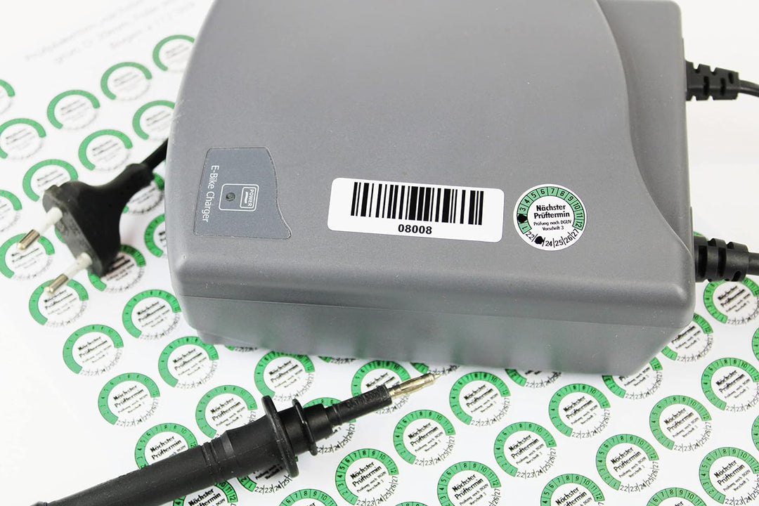 560 Prüfplaketten 20mmØ DGUV V3 "Nächster Prüftermin" 2024-2029, selbstklebend, Prüfaufkleber, E-Che