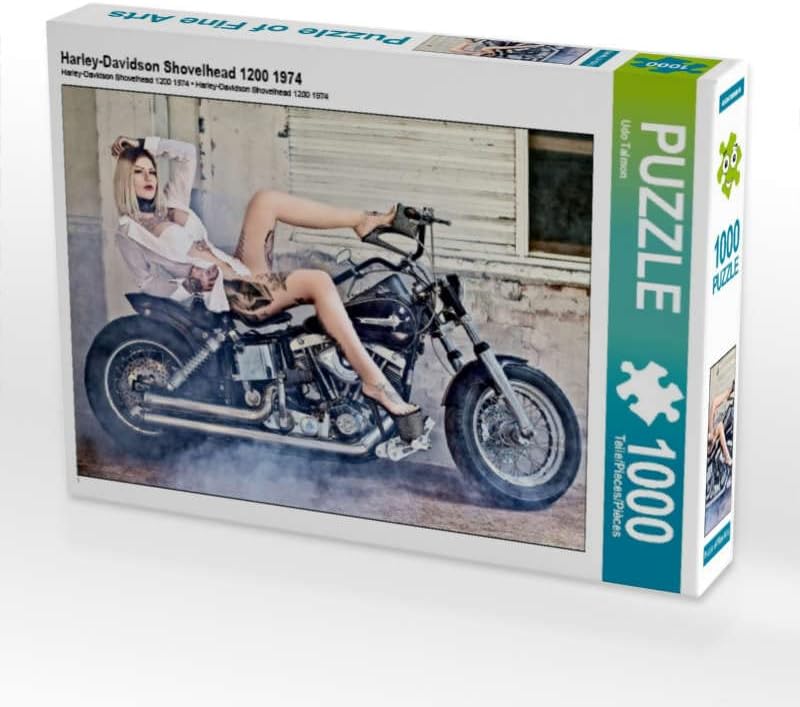 CALVENDO Puzzle Harley-Davidson Shovelhead 1200 1974 1000 Teile Lege-Grösse 64 x 48 cm Foto-Puzzle B