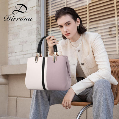 DIRRONA Mode Damen Handtasche Umhängetasche Gross Kapazität Zwanglos Schultertasche Wasserdicht PU L