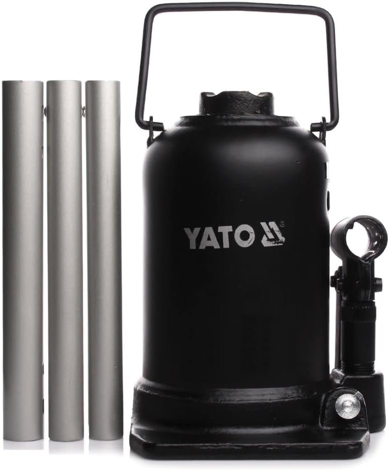 Yato Bottle Jack Two Stage Piston 10T, Schwarz, YT-1714