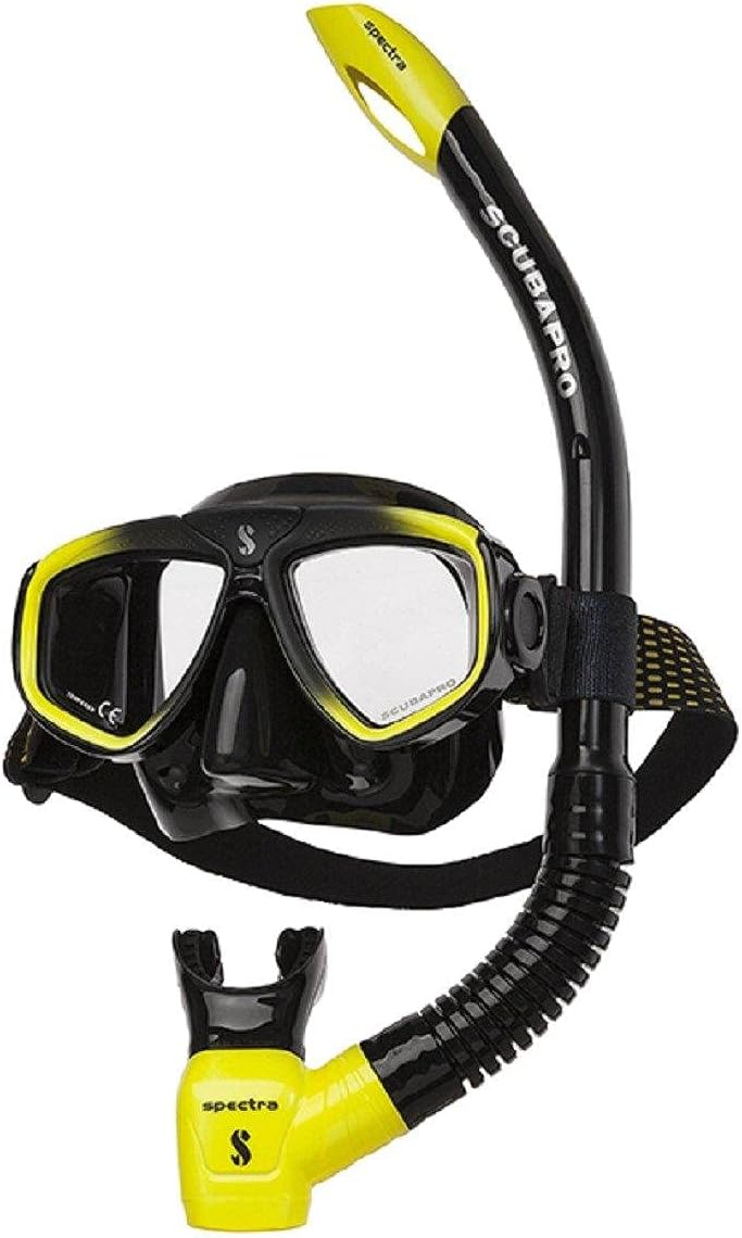 Scubapro Zoom EVO Combo Schnorchelset mit Zoom EVO Tauchmaske und Spectra Schnorchel mit Ventil schw