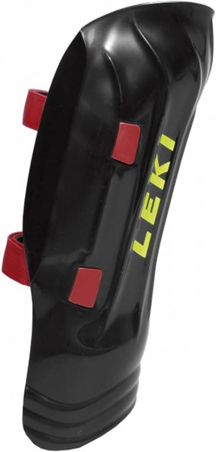 Leki Racing Shin Guard 4Race Junior Black/Neon Einheitsgrösse Schwarz, Einheitsgrösse Schwarz