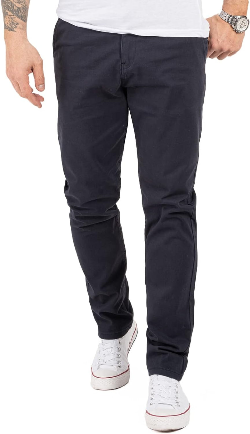 Indumentum Chino Hose Basic Regular Fit IR-506 32W / 30L Dunkelblau, 32W / 30L Dunkelblau