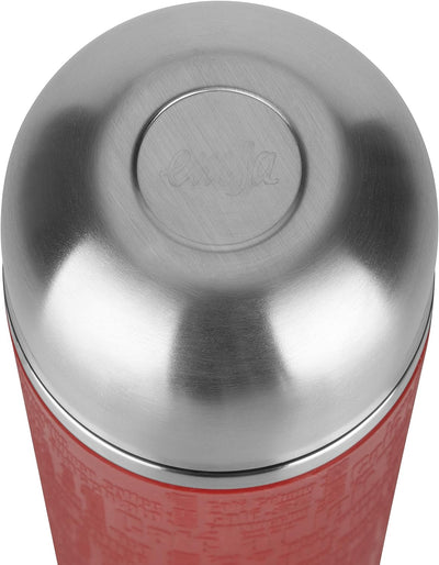 Emsa 515712 Senator Sleeve Isolierflasche mit rutschfester Silikonmanschette, Mobil geniessen, 0,5 L