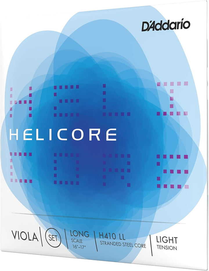 D'Addario H410-LL Helicore Viola Saitensatz mehrfach verdrillter Stahlkern Long Light Light Set, Lig