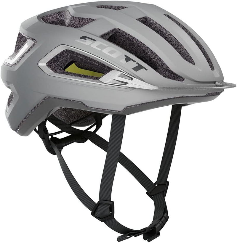 Scott Arx Plus MIPS Rennrad Fahrrad Helm Reflective grau 2023, S