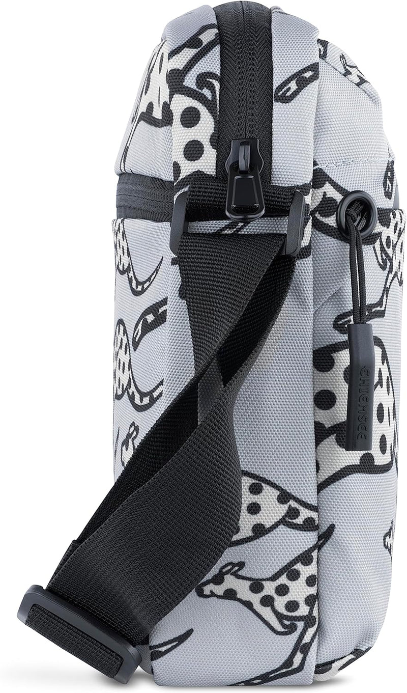 Chiemsee Jump N Fly kleine Schultertasche aus RPET - Umhängetasche, Kuriertasche Grau, Grau