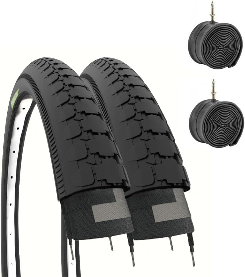 2 Abdeckungen 26 x 2 x 1 3/4 (54-571) + Luftkammern Reifen für LKW Motorrad