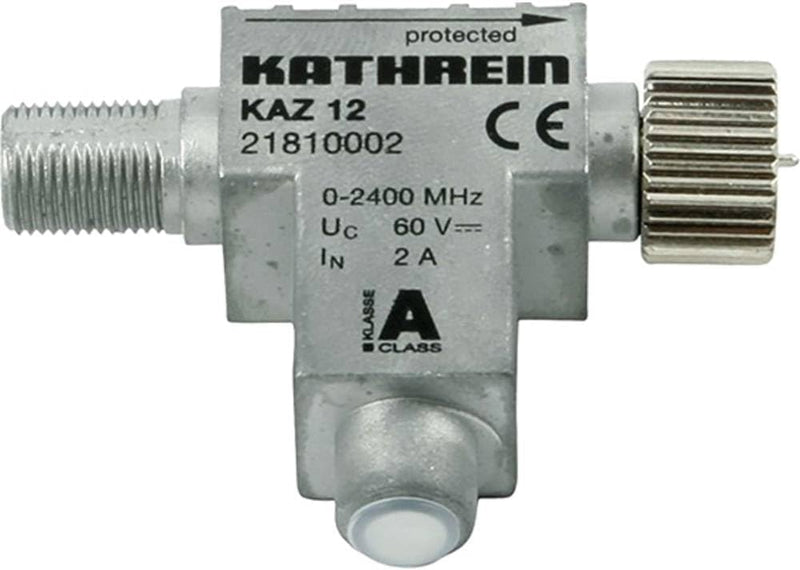 Kathrein Kaz 12 Blitzstromableiter (F-Connector HF-Anschluss) 0-2400 MHz, KAZ12 Single, Single