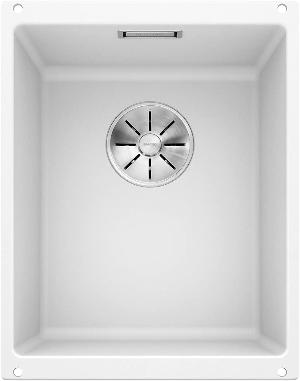 BLANCO SUBLINE 320-U | SILGRANIT weiss | Einbauart: Unterbau | ohne Ablauffernbedienung | 40er Unter