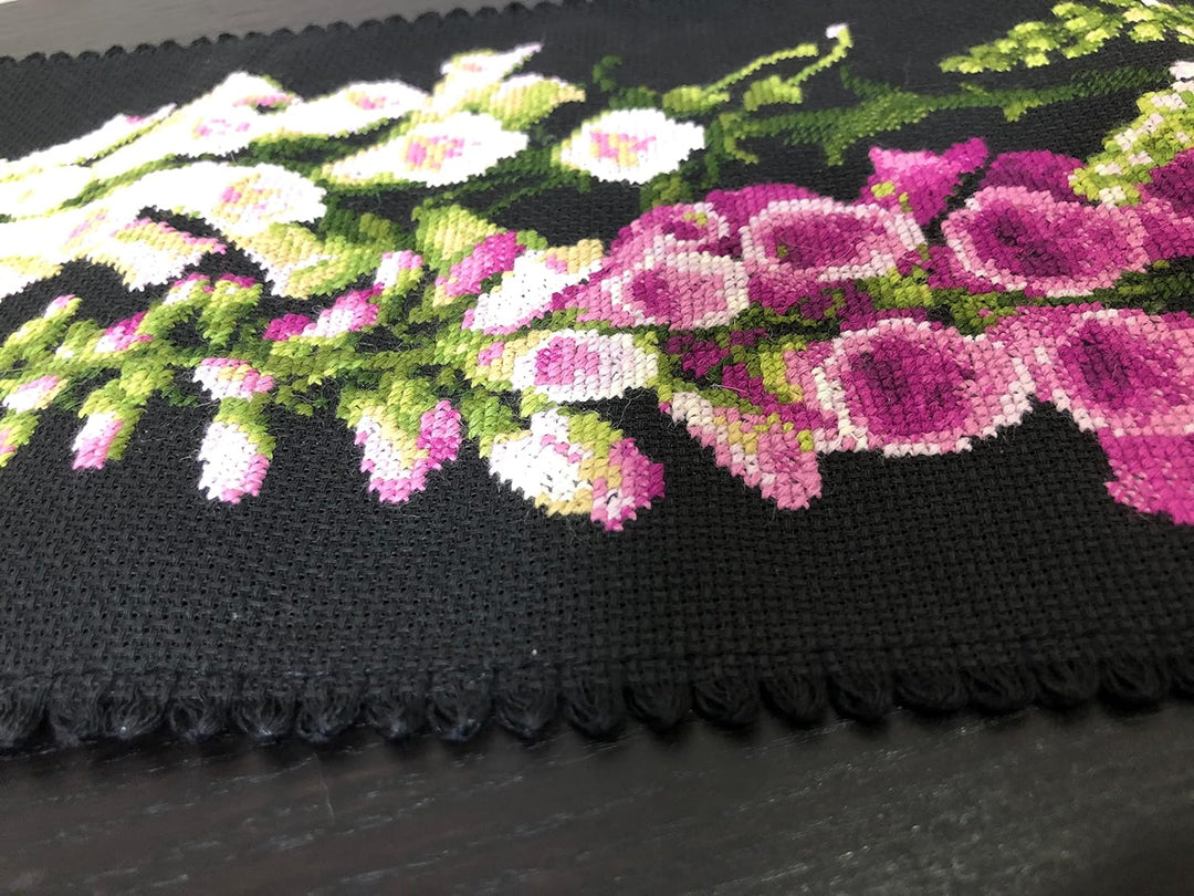 Riolis Foxgloves Cross Stitch Kit, Baumwolle, Multi-Color, 19 X 90 X 0,1 cm