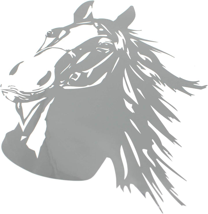 Finest Folia Aufkleber Pferd Pferdekopf Sticker für Auto Anhänger LKW Pferde Autoaufkleber Dekor Pfe