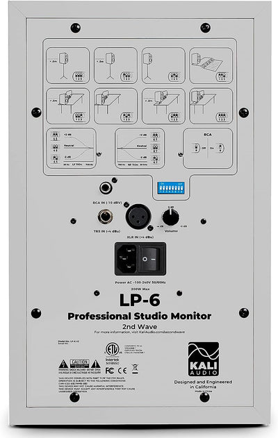 Kali Audio LP-6 2nd Wave Lautsprecher, Studiomonitor (aktiver Nahfeldmonitor, Lautsprecher mit Waveg