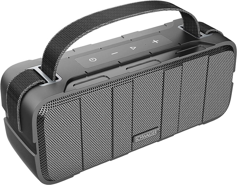 SCHWAIGER BS220 Bluetooth Lautsprecher Outdoor 30W Musikbox TWS tragbar stahlwasserfest robust IPX5