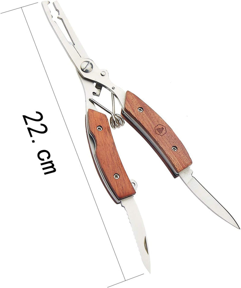 LAGUIOLE - Laguiole 4268483 Fischerkiste mit einer Zange (22 cm) und einem Edelstahlhaken mit braune