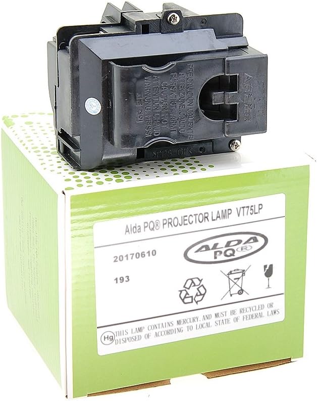 Alda PQ-Premium, Beamerlampe/Ersatzlampe für NEC VT75LP Projektoren, Lampe mit Gehäuse