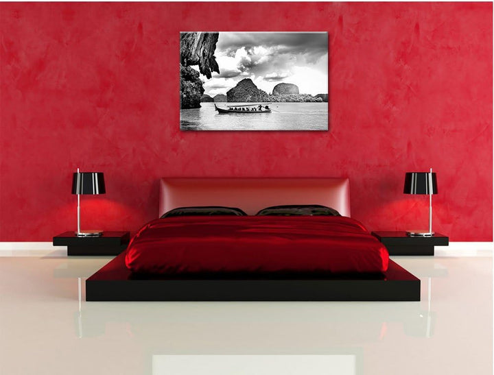 Pixxprint Thailand Phuket Playa Paradisiaca als Leinwandbild/Grösse: 100x70 / Wandbild/Kunstdruck/fe