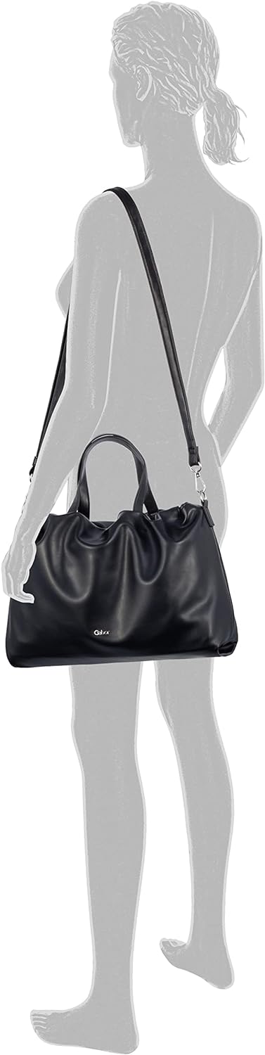 Gabor Sarah Reissverschluss Tragetasche 35 x 16 x 26 Schwarz, 35 x 16 x 26 Schwarz