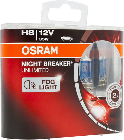 Osram Night Breaker Unlimited Halogen Birnen - H8 - 12V/35W - Satz à 2 Stück