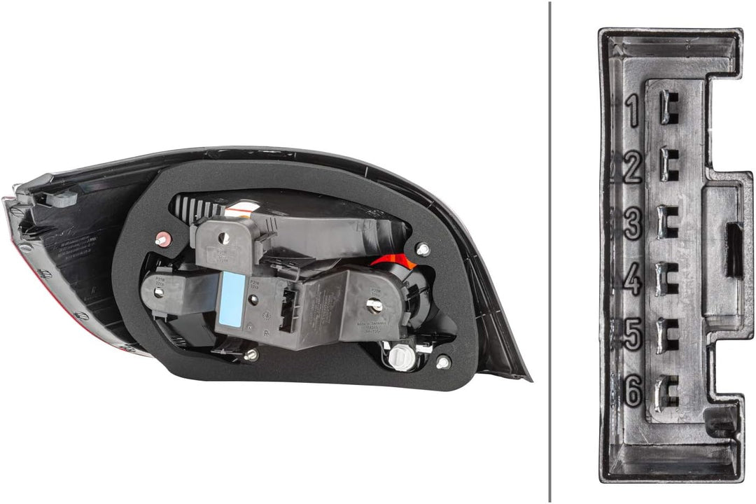 HELLA 2VP 008 679-121 Heckleuchte - Glühlampe - rechts - für u.a. BMW 5 (E60)
