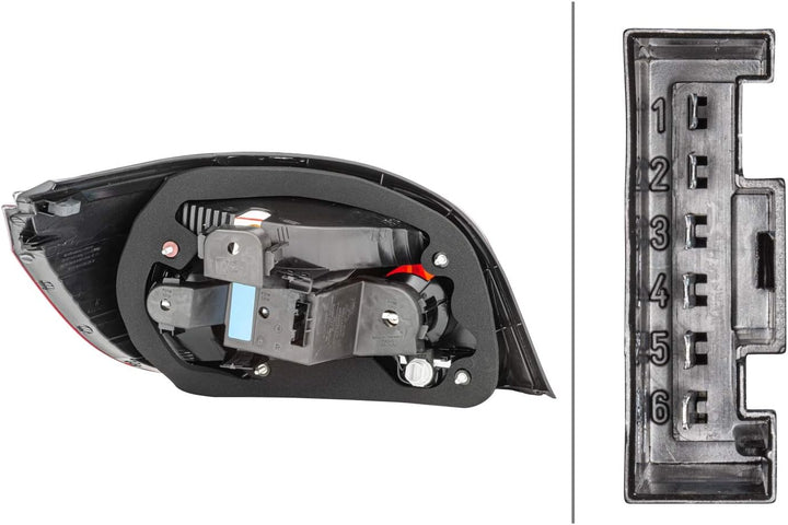 HELLA 2VP 008 679-121 Heckleuchte - Glühlampe - rechts - für u.a. BMW 5 (E60)