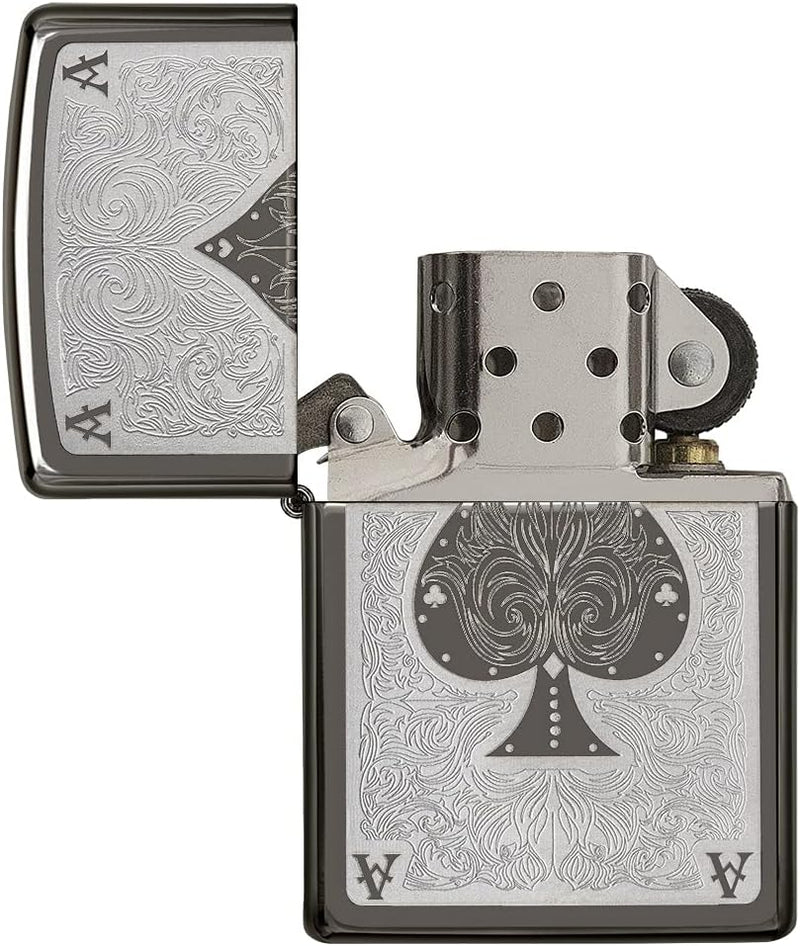 Zippo 28323-150 ACE Filigree Feuerzeug, Schwarz, One Size