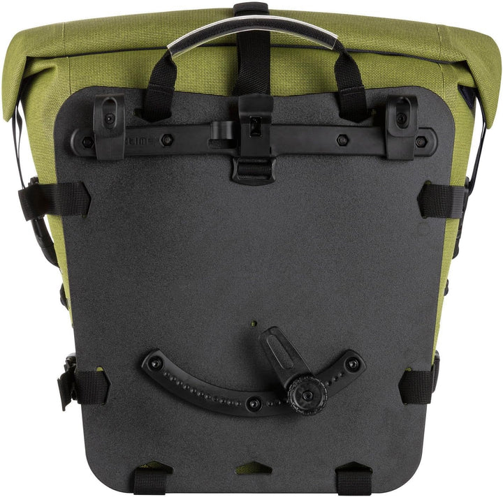 Tatonka Bike Pannier Pro Front Grün - Vielseitiges wasserdichtes Fahrradtaschen Set, Grösse 34l - Fa