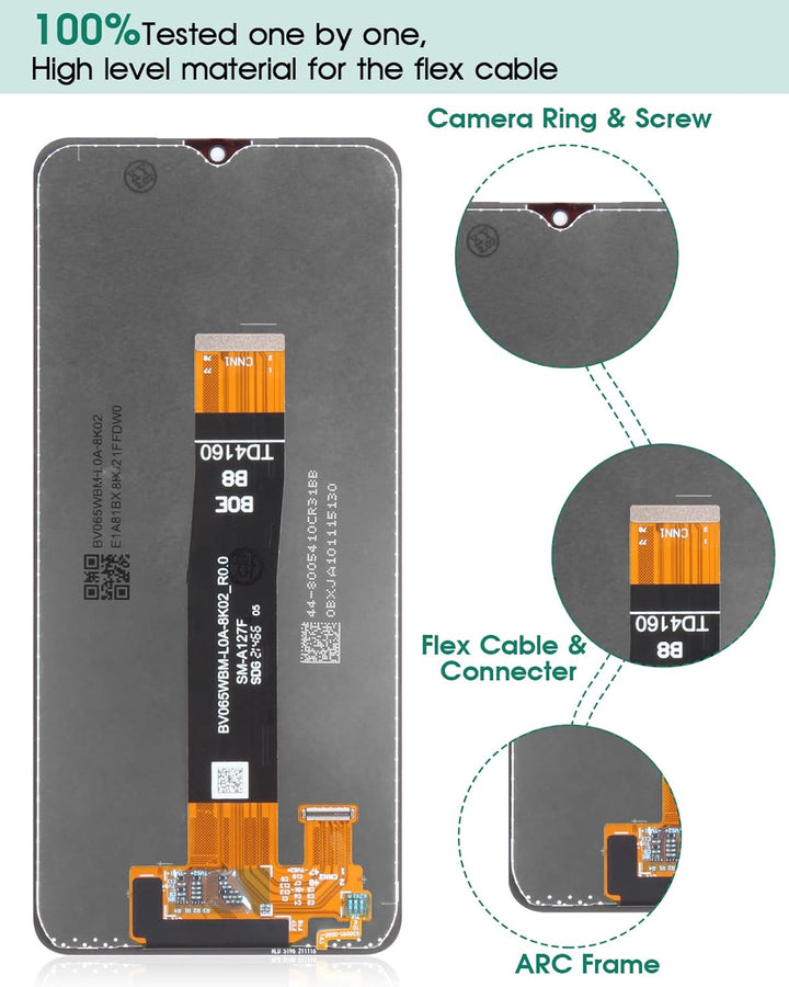 Für Samsung A12 Nacho Bildschirm Ersatz für Galaxy A12 Nacho LCD Bildschirm für Galaxy A127 Display
