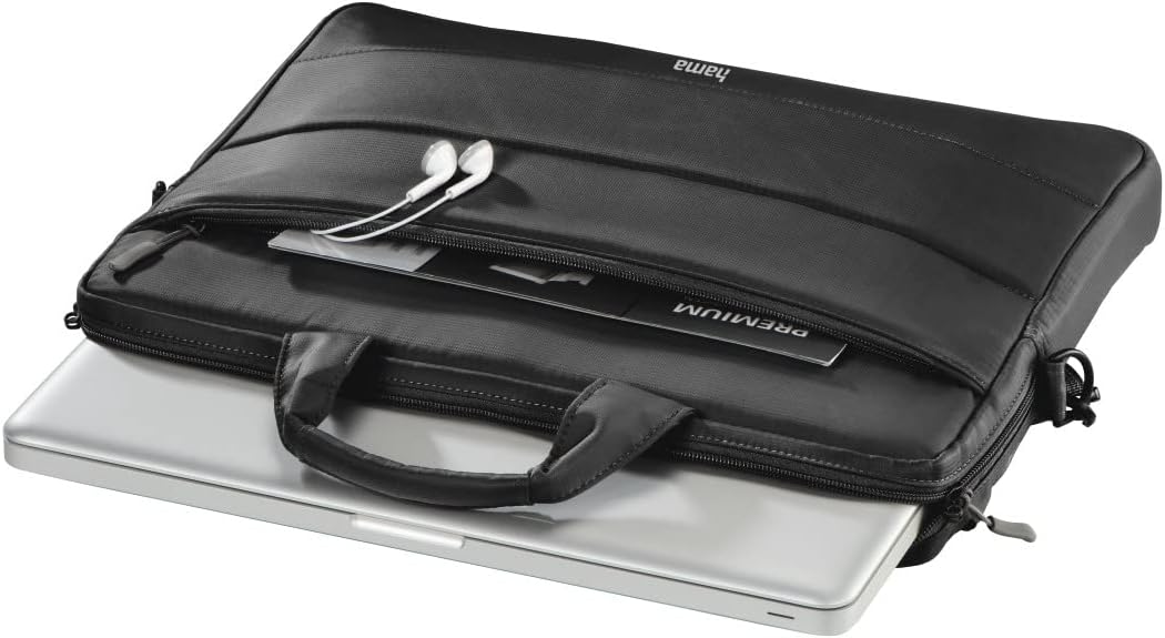 Hama Unisex Toronto Notebook Tasche (1er Pack) 15,6'' / 40 cm Schwarz, 15,6'' / 40 cm Schwarz